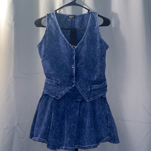 Jean top and shirt set - Picture 1 of 5